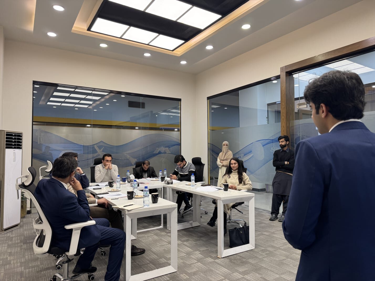 Neo Realms pitching at NIC Aerospace, Rawalpindi
